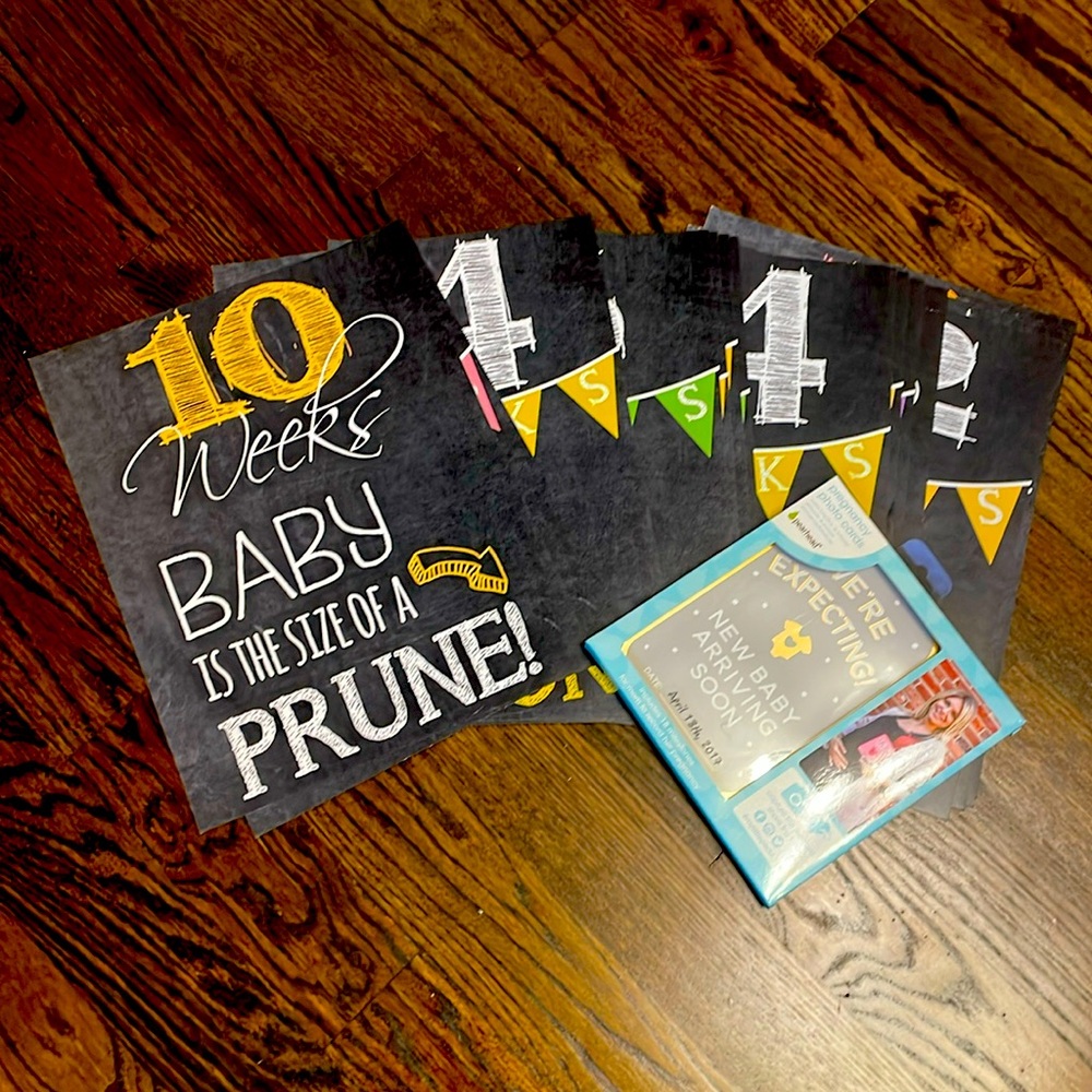 Milestone Pregnancy Photo Card Bundle